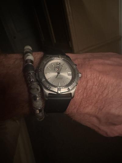 Compass Men Name Bracelet with Picasso Jasper Stones