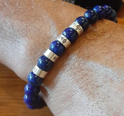 Lapis Lazuli Men Name Bracelet