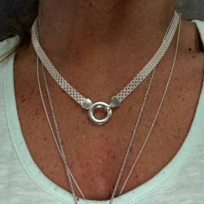 Family Circle Name Necklace [Sterling Silver]