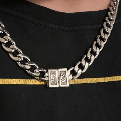 Cuban Link Chain With Names [Gold Plated]