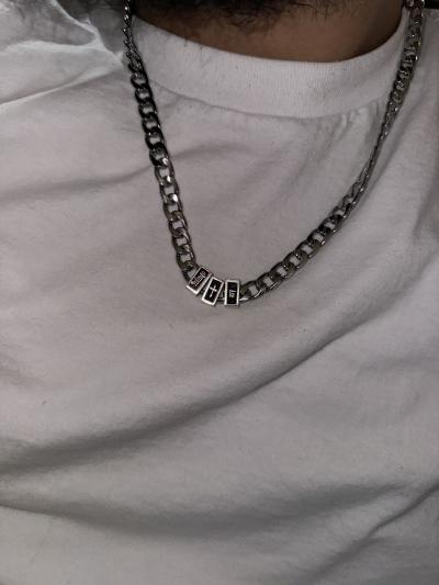 Iced Cuban Link Chain With Cross