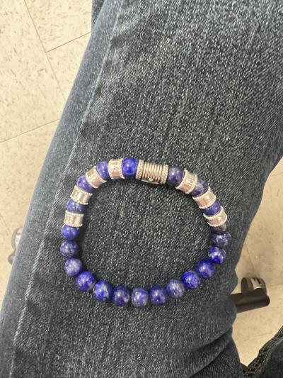 Lapis Lazuli Men Name Bracelet