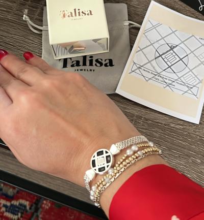 Talisa Silhouette Map Bracelet [18K Gold Vermeil]