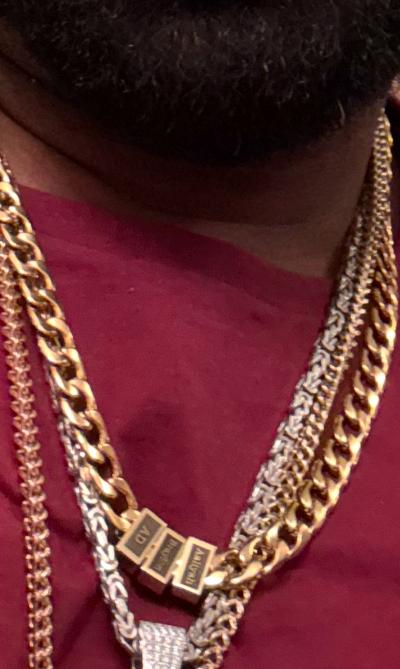 Personalized Cuban Chain with Nano Bible [18K Gold Plated]