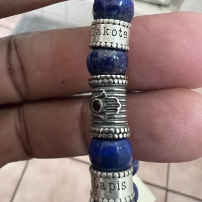 Lapis Lazuli Men Name Bracelet