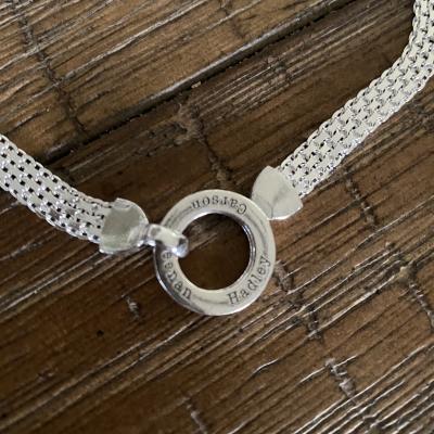Family Circle Name Necklace [Sterling Silver]