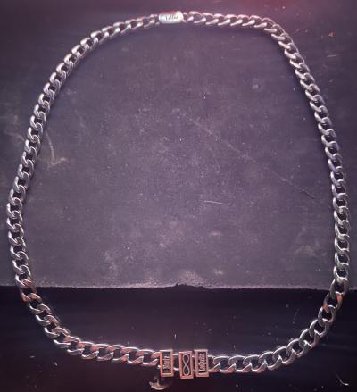 Iced Cuban Link Chain With Infinity Charm - 18K Gold Plated