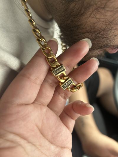 Personalized Cuban Chain with Nano Bible [18K Gold Plated]