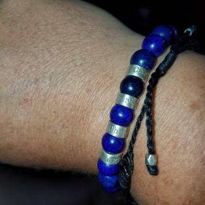 Lapis Lazuli Men Name Bracelet