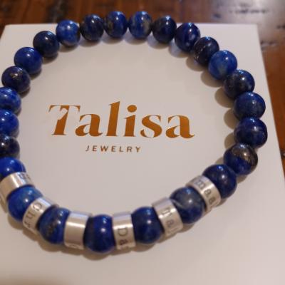 Lapis Lazuli Men Name Bracelet