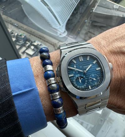 Lapis Lazuli Men Name Bracelet