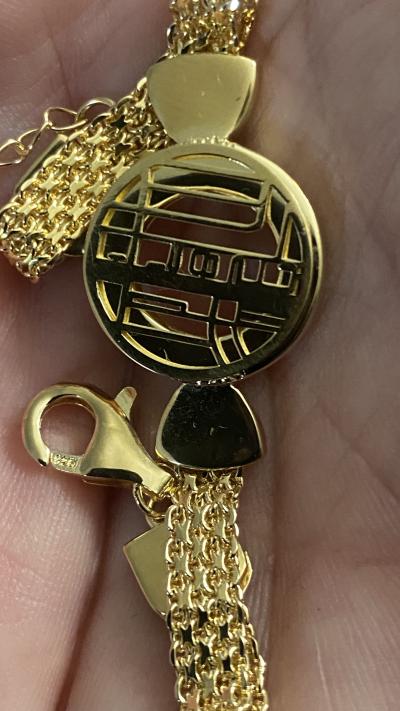 Talisa Silhouette Map Bracelet [18K Gold Vermeil]